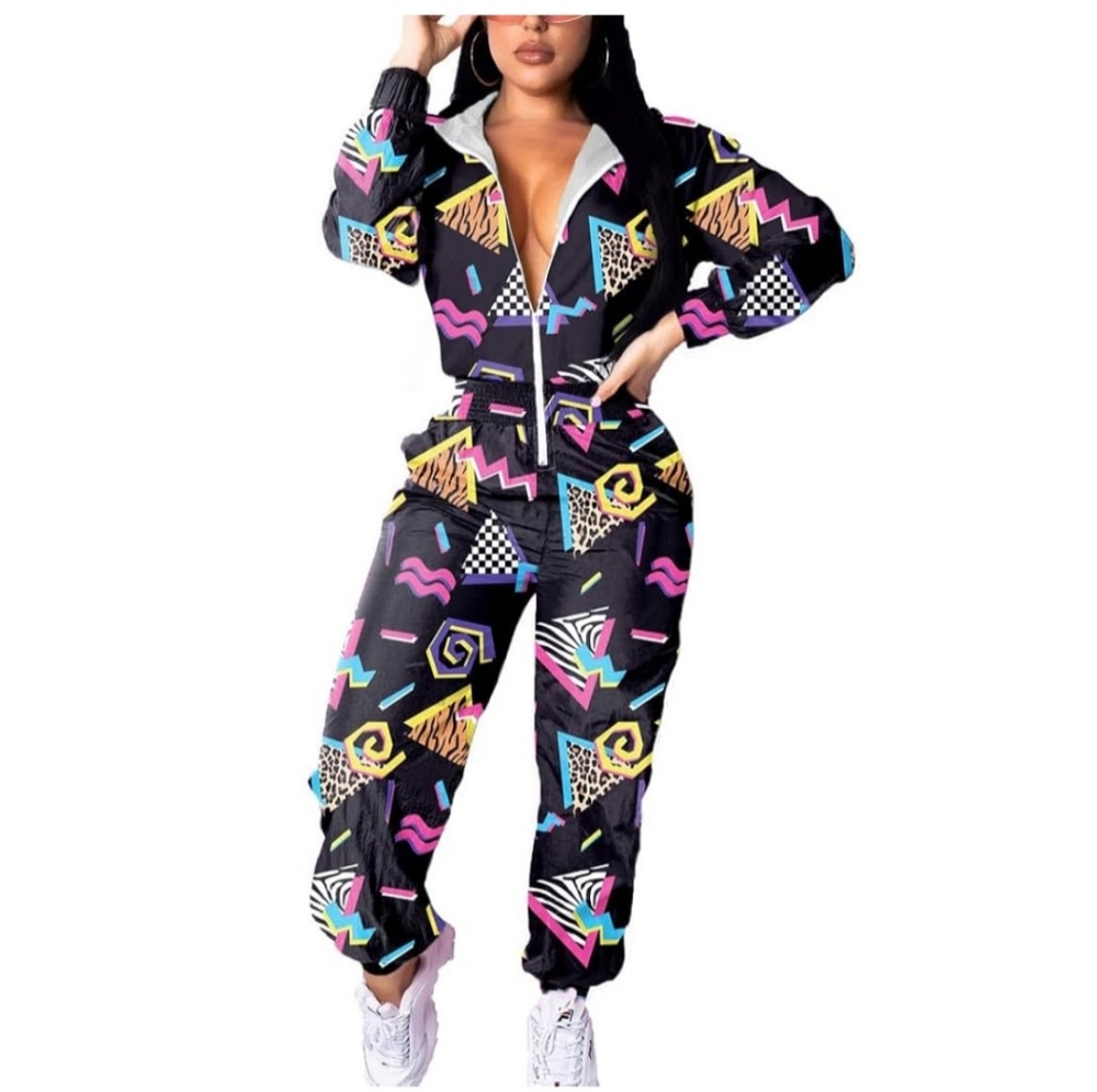 Colorful Geometric Jumpsuit